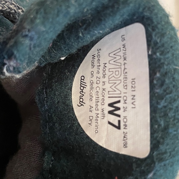 Allbirds Women’s Wool Tree Runners Green Size 7 - Picture 7 of 7